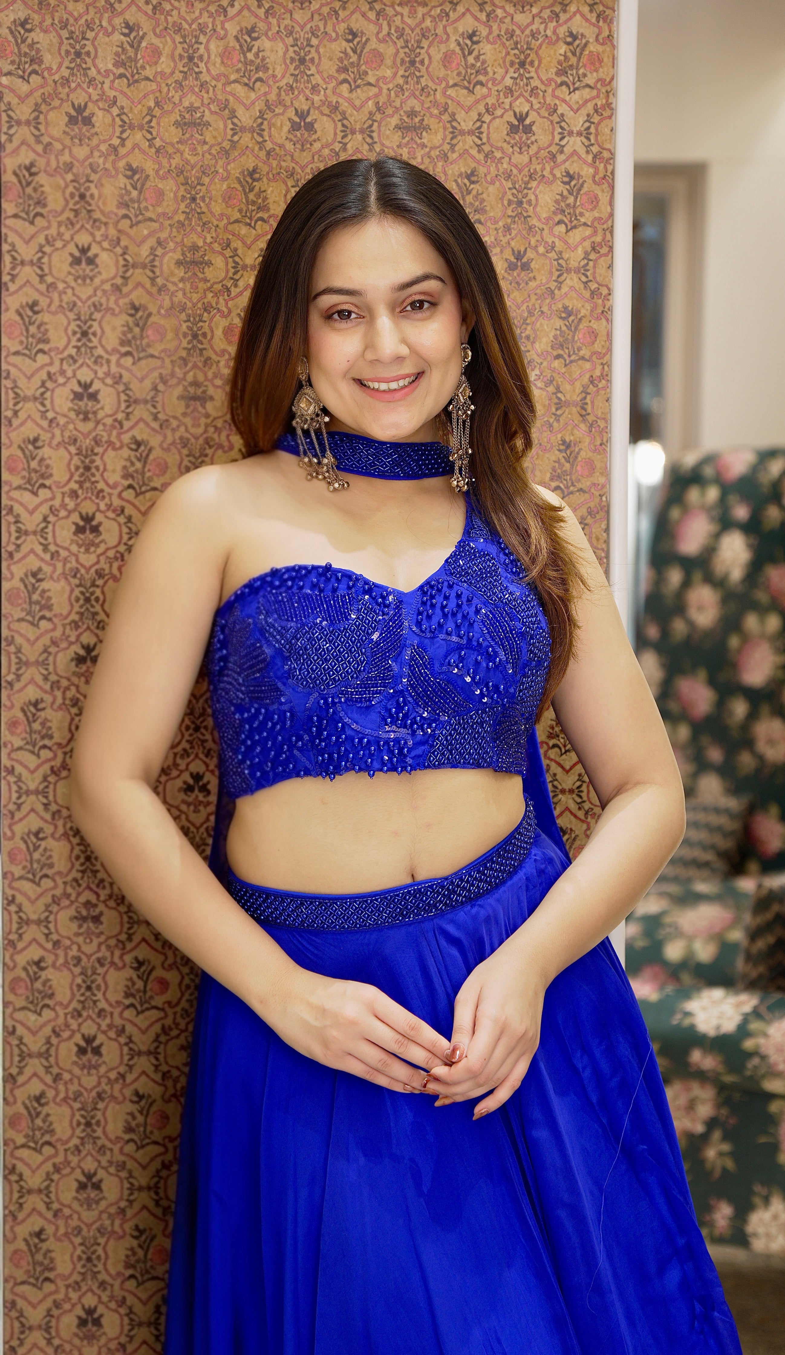 Royal Blue Lehenga Choli